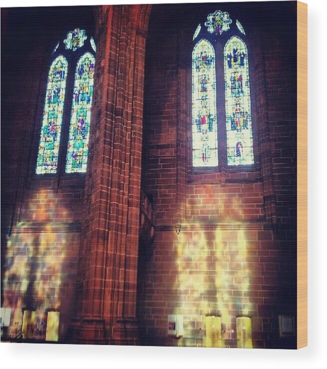 Androidcommunity Wood Print featuring the photograph #anglican #cathedral #cathedrals #1 by Abdelrahman Alawwad