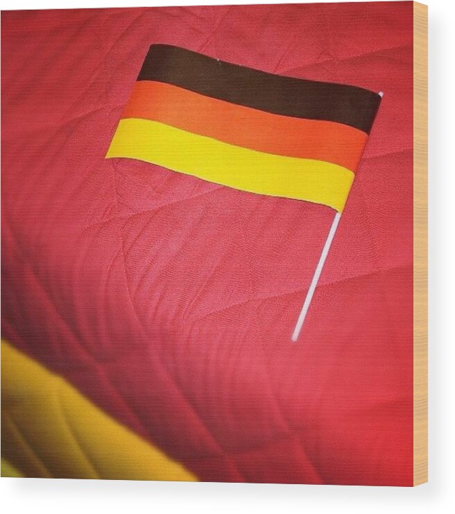 Germany Wood Print featuring the photograph German flag and colors #1 by Matthias Hauser