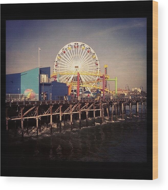 Pier Wood Print featuring the photograph Instagram Photo #1 by Ninette Quiles