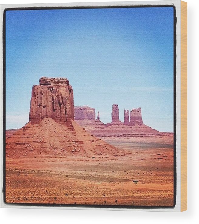  Wood Print featuring the photograph Monument Valley #1 by Isabel Poulin