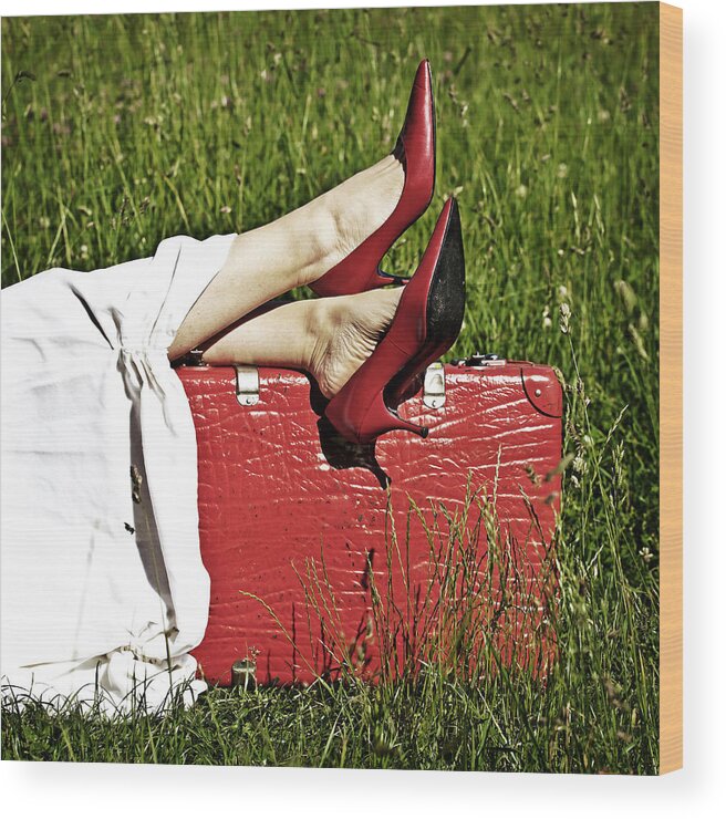 Leg Wood Print featuring the photograph Relax #1 by Joana Kruse