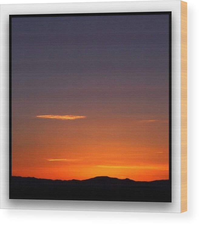 Lx5 Wood Print featuring the photograph Serene Sunset #1 by Paul Cutright