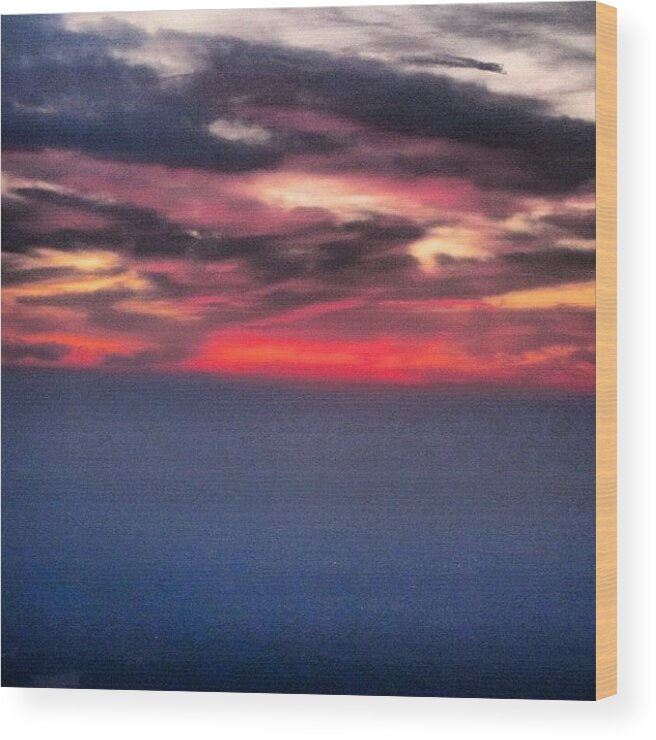 Charlotte Wood Print featuring the photograph #sunrise #charlotte #northcarolina #1 by Susan Neufeld