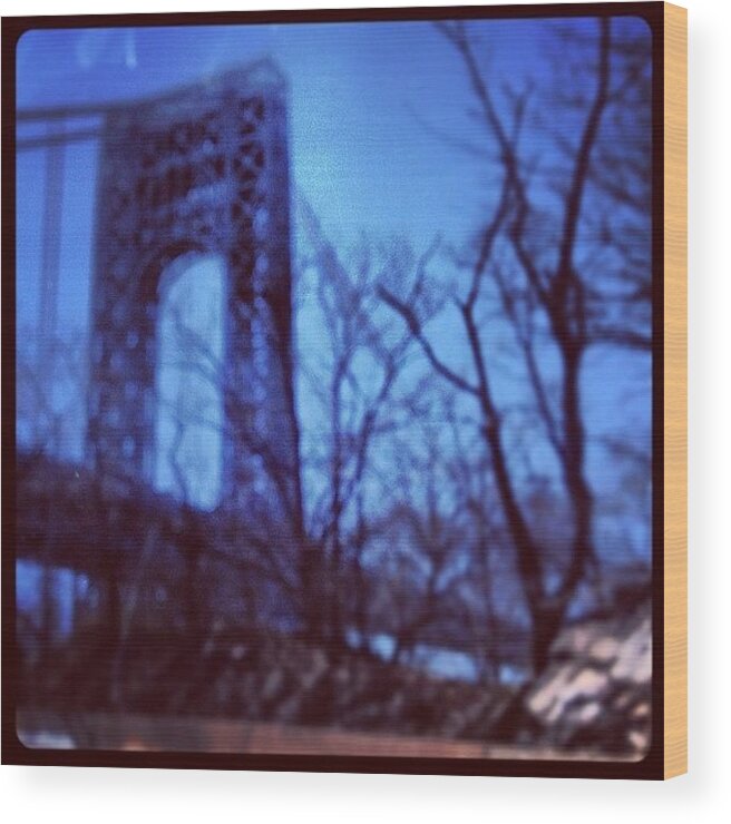 Bridges Wood Print featuring the photograph The George Washington Bridge #1 by Trey Rucker