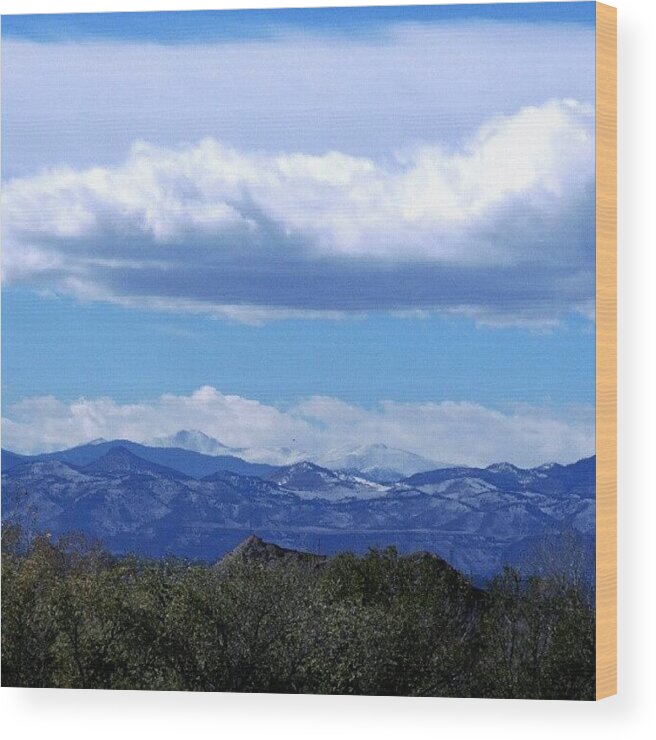 Rockies Wood Print featuring the photograph The Rockies #1 by Kelli Stowe