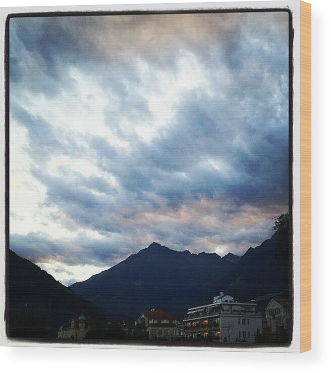 Outdoor Wood Print featuring the photograph The Sky Of Tonight #1 by Luisa Azzolini