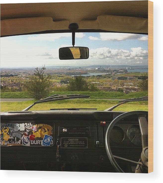 Portsmouth Wood Print featuring the photograph #vw #vwlove #vwbus #vdub #portsmouth #1 by Jimmy Lindsay