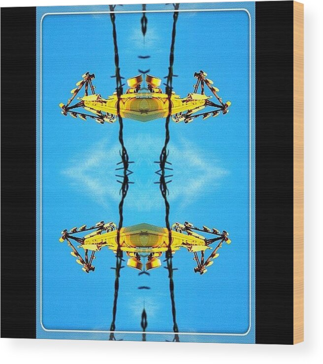 Beautiful Wood Print featuring the photograph #tagstagram .com #abstract #symmetry #114 by Dan Coyne