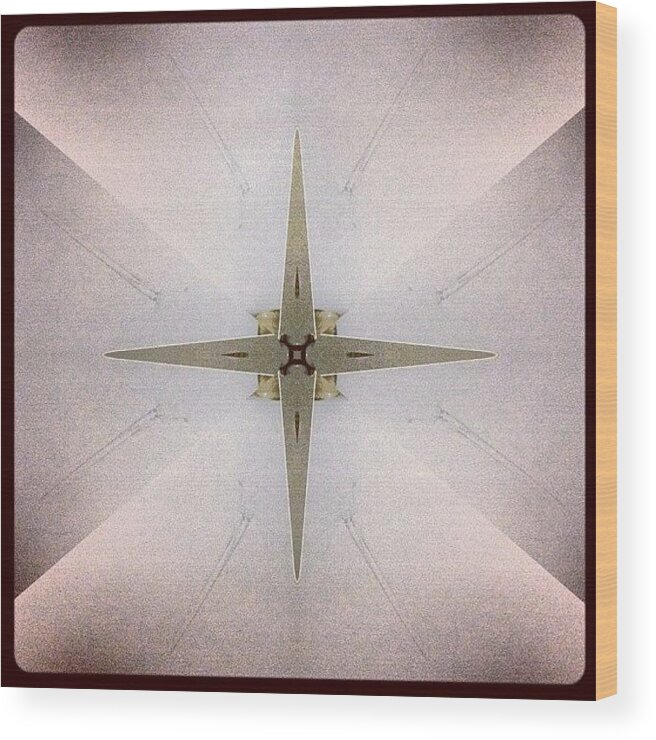 Beautiful Wood Print featuring the photograph #tagstagram .com #abstract #symmetry #127 by Dan Coyne