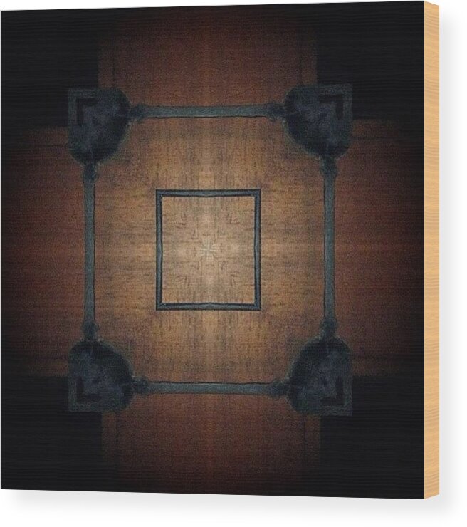 Beautiful Wood Print featuring the photograph #tagstagram .com #abstract #symmetry #137 by Dan Coyne