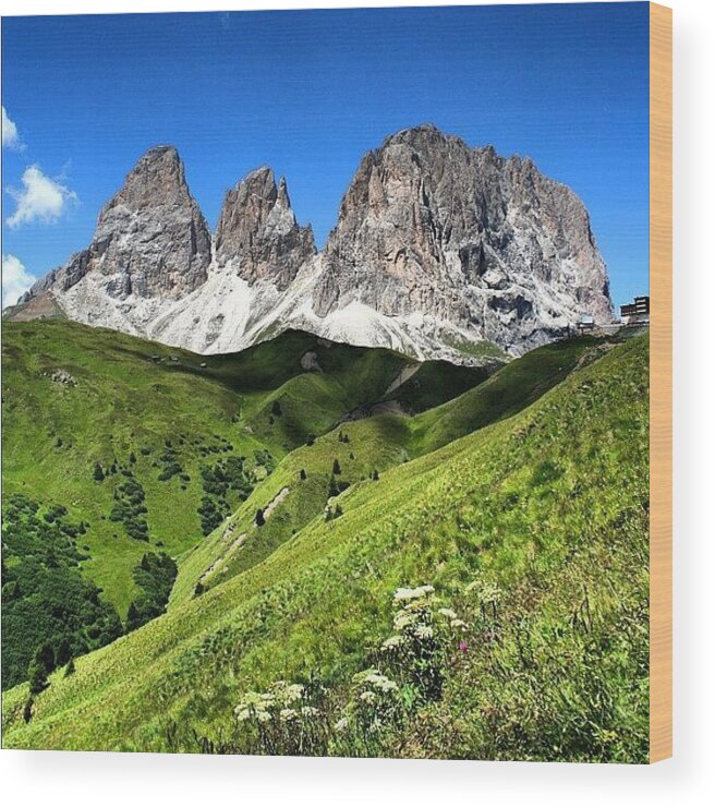 Alps Wood Print featuring the photograph Dolomites #2 by Luisa Azzolini
