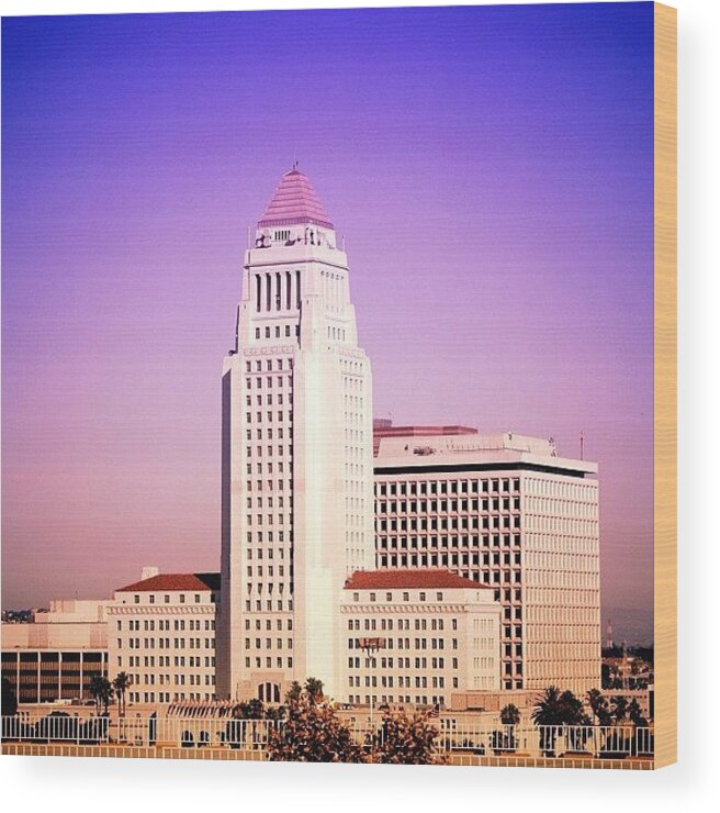 50likes Wood Print featuring the photograph Los Angeles #2 by Luisa Azzolini