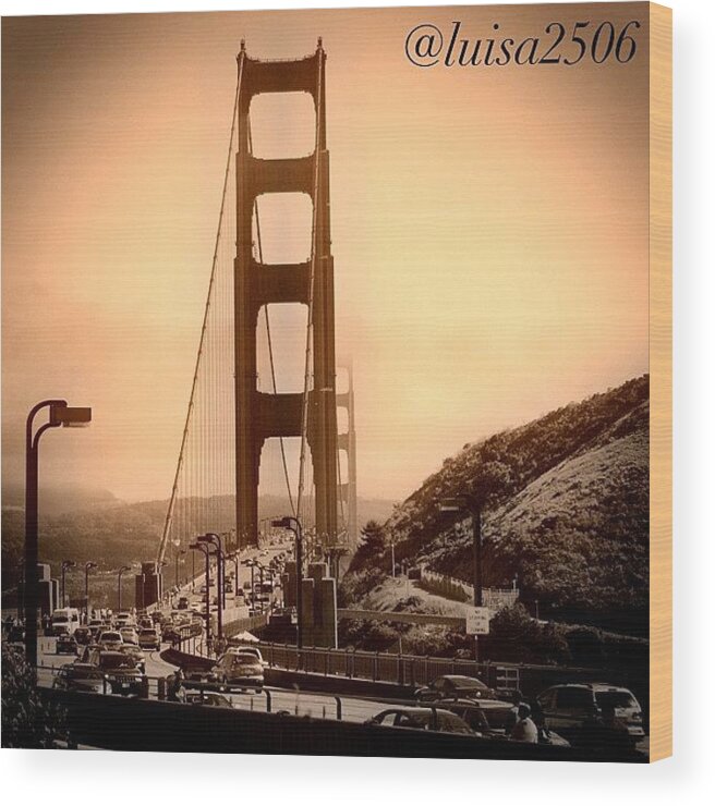  Wood Print featuring the photograph Golden Gate #3 by Luisa Azzolini