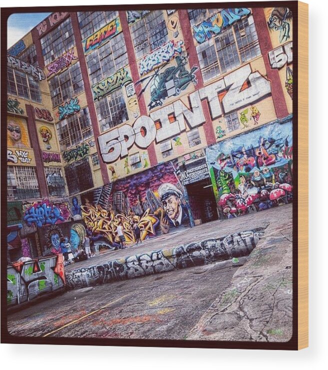 Summer Wood Print featuring the photograph 5 Pointz by Randy Lemoine