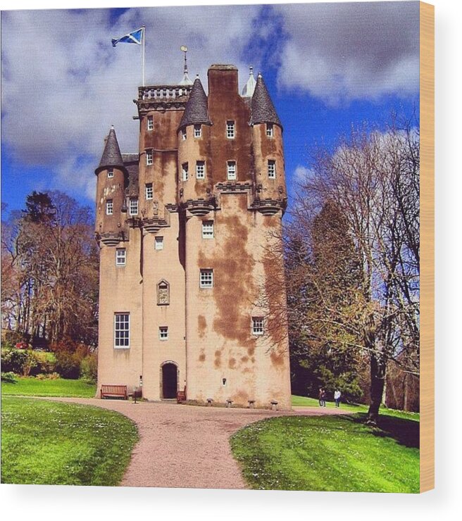 Scenery Wood Print featuring the photograph Scottish Castle #5 by Luisa Azzolini