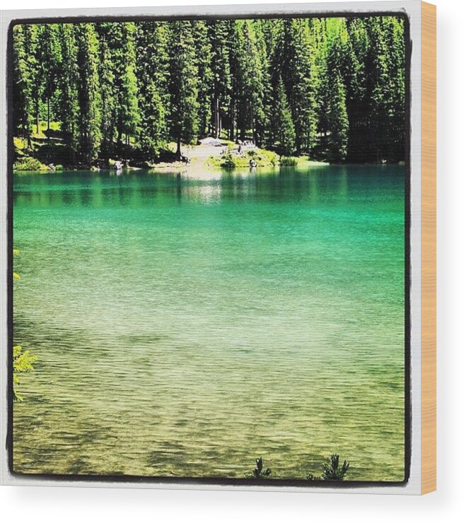  Wood Print featuring the photograph Lago Di Braies #6 by Luisa Azzolini