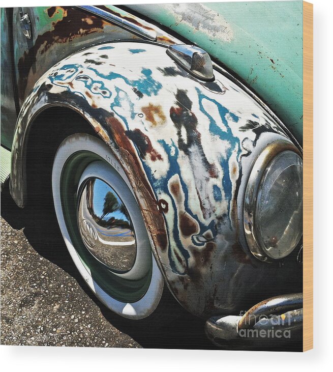 Volkswagon Wood Print featuring the photograph 61 Volkswagon Bug by Gwyn Newcombe