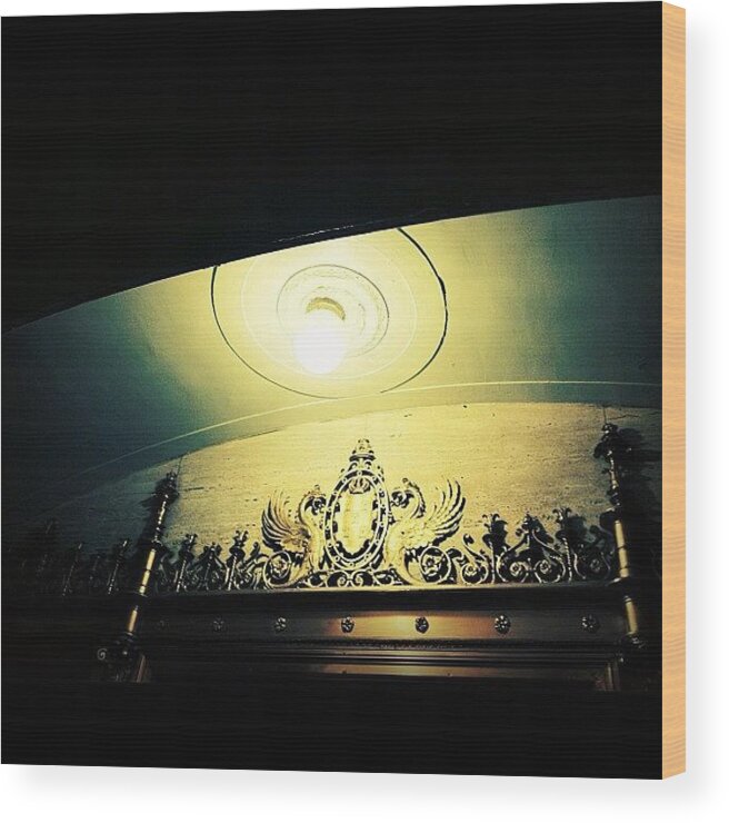 Navema Wood Print featuring the photograph A Light In The Village by Natasha Marco