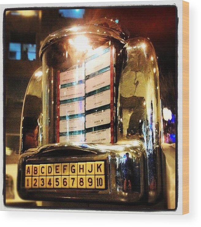 Art Wood Print featuring the photograph A Soda Rock Jukebox by Michael Rivero