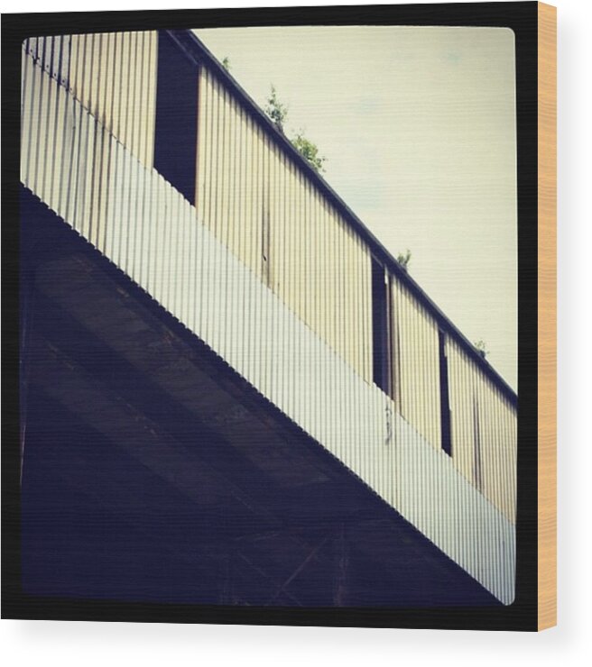  Wood Print featuring the photograph Abandoned Warehouse by Chris Jones