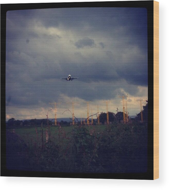  Wood Print featuring the photograph Airport Approach by Chris Jones