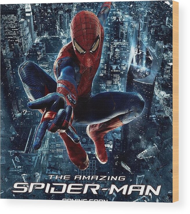 Spiderman Wood Print featuring the photograph Amazing Spiderman by Carlos Shabo