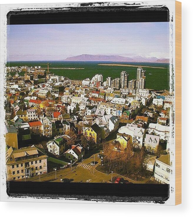Reykjavik Wood Print featuring the photograph Another #view From #hallgrimur #church by CarLos Alfonsoson
