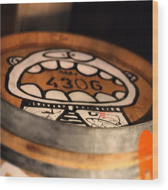 Barrels Wood Print featuring the photograph Arte En Barrica. #zuccardi #mendoza by Christian Kennedy