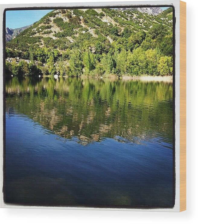 Bell Canyon Wood Print featuring the photograph Bell Canyon Reservoir by Doug Smeath