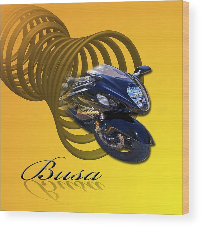 Abstract Wood Print featuring the photograph Busa by Gordon Engebretson