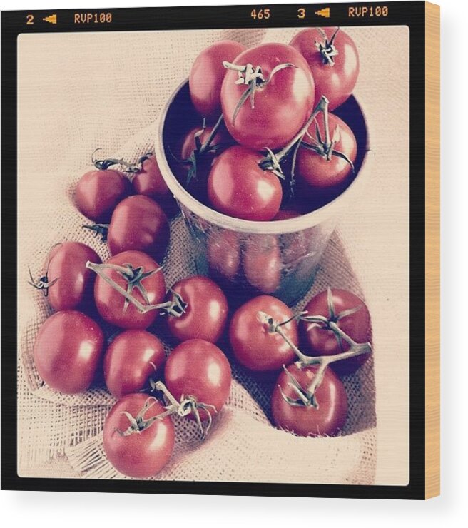 Instagram Wood Print featuring the photograph Campari Tomato Still-life #tomatoes by Lynne Daley