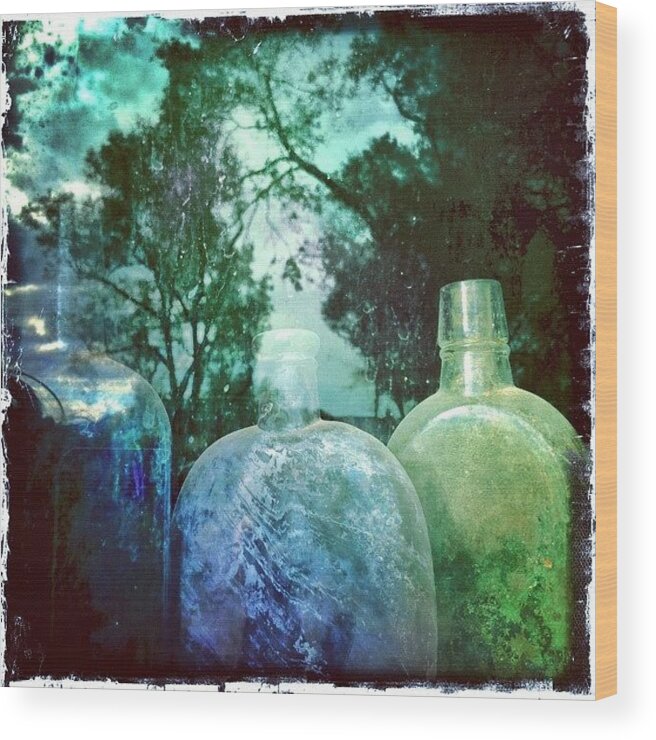 Felicewillatphotography Wood Print featuring the photograph Cerrillos Reflection by Felice Willat