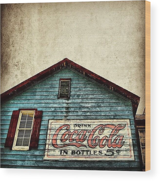 Enjoy Wood Print featuring the photograph Coca Cola - Fl by Joel Lopez