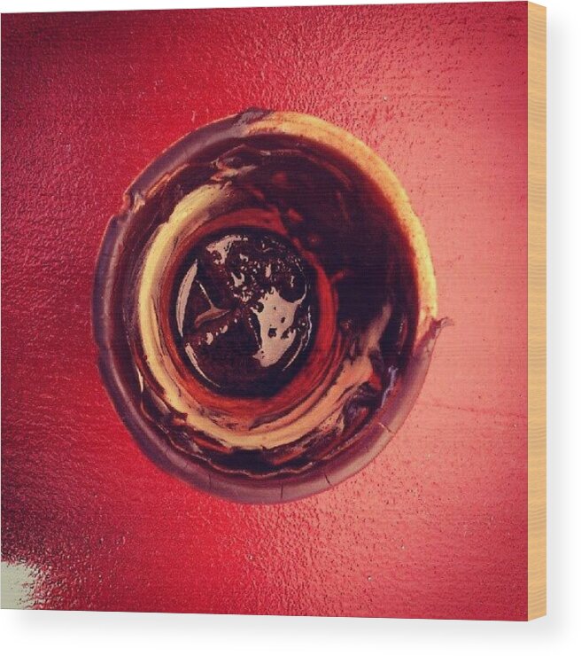 Abstract Wood Print featuring the photograph Cofee Cup by Rui Marques