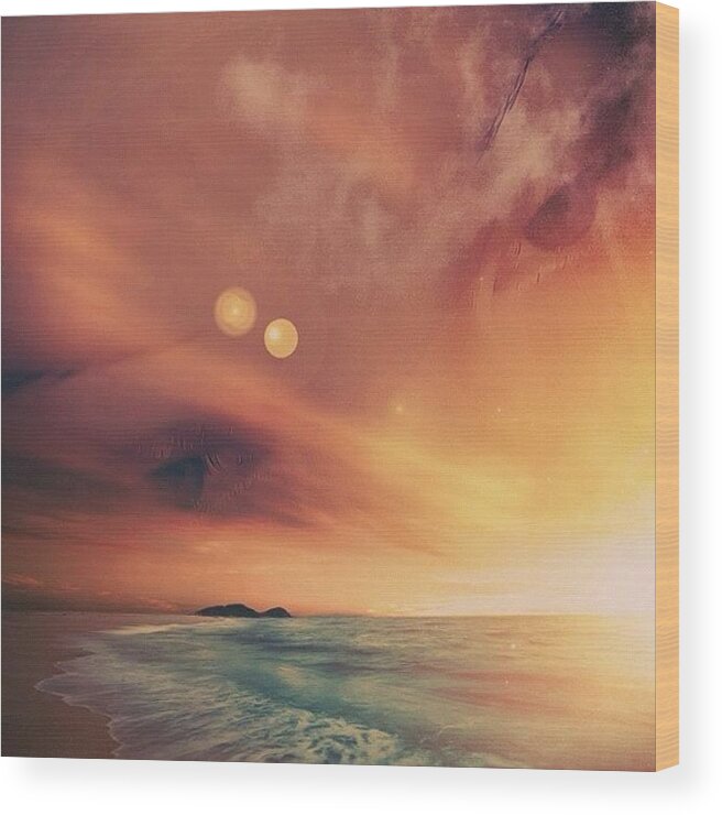 Beautiful Wood Print featuring the photograph Day Dreaming Of Home by Julianna Rivera-Perruccio