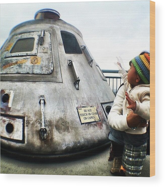 Studios Wood Print featuring the photograph Do Not Touch Capsule | #universal by Tony Macasaet