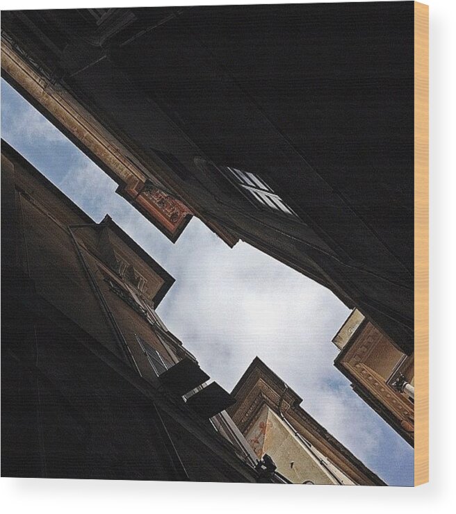 Old Wood Print featuring the photograph Don't Tell Me The Sky Is The Limit by A Rey
