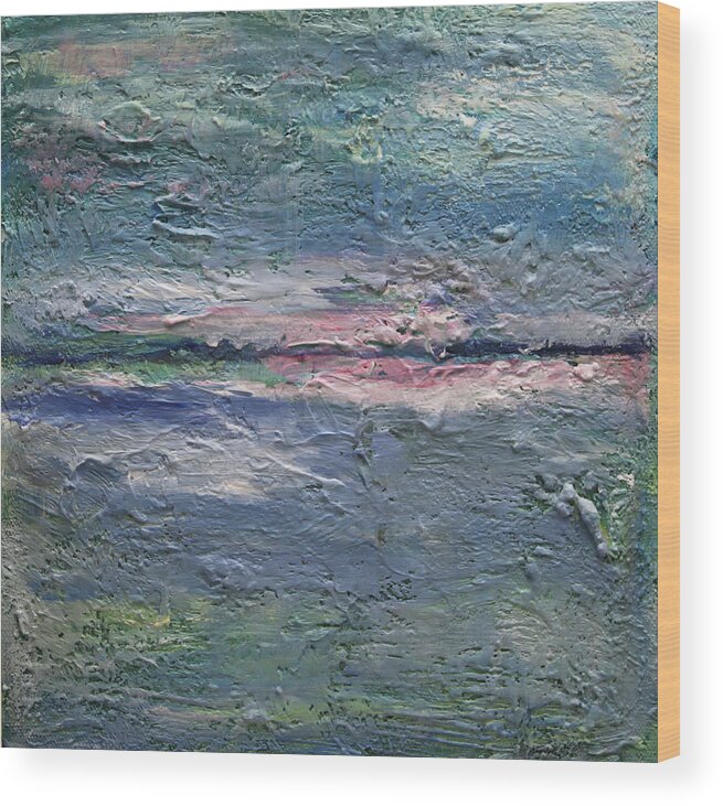 Impressionism Art Wood Print featuring the painting Earthen Series 25 by Dolores Deal