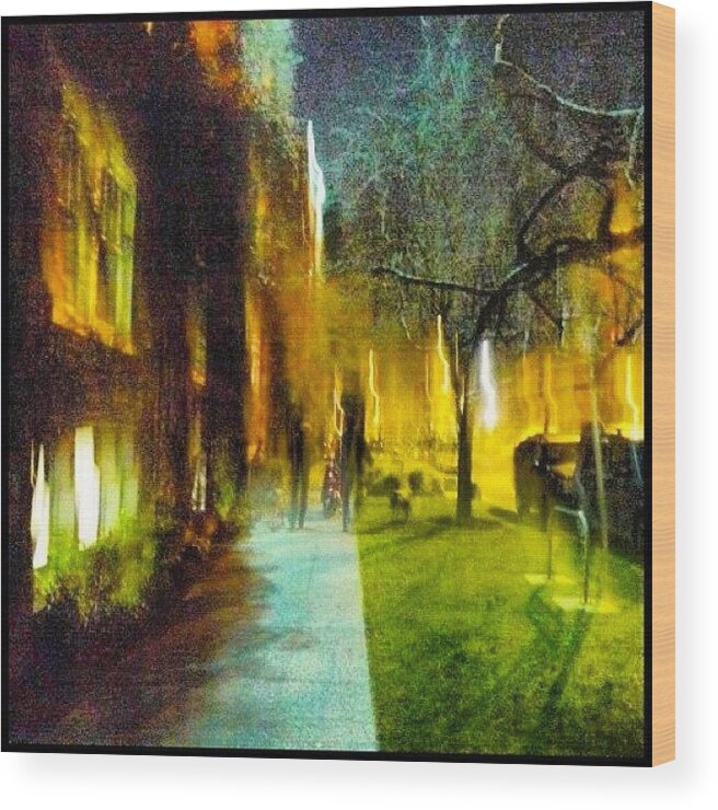 Instapic Wood Print featuring the photograph Electric Avenue by T Catonpremise