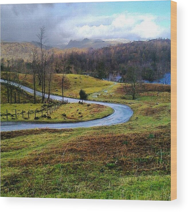 Landscape Wood Print featuring the photograph February in the Lakes by Nic Squirrell