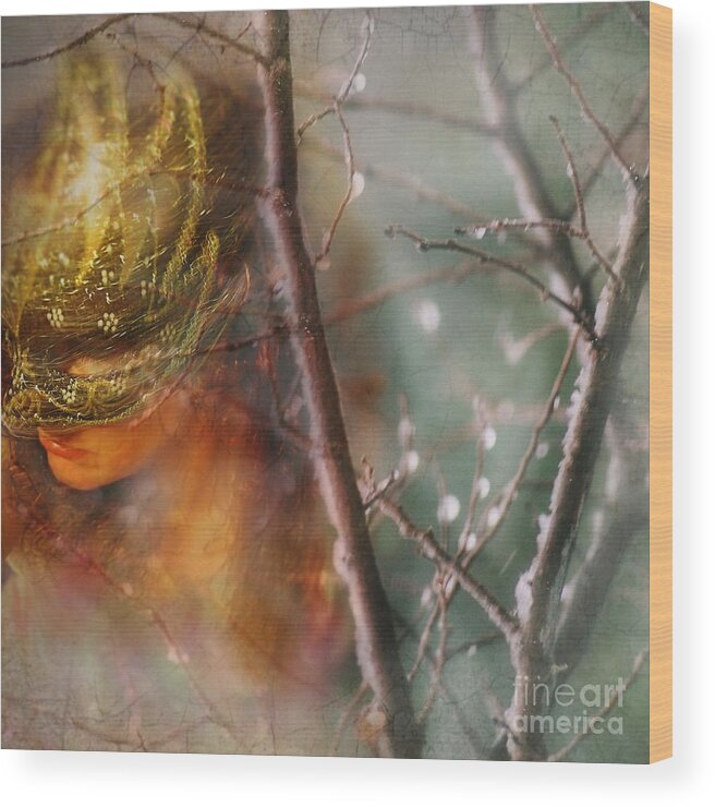 Texture Wood Print featuring the photograph Forest of Enchantment by Lisa Argyropoulos
