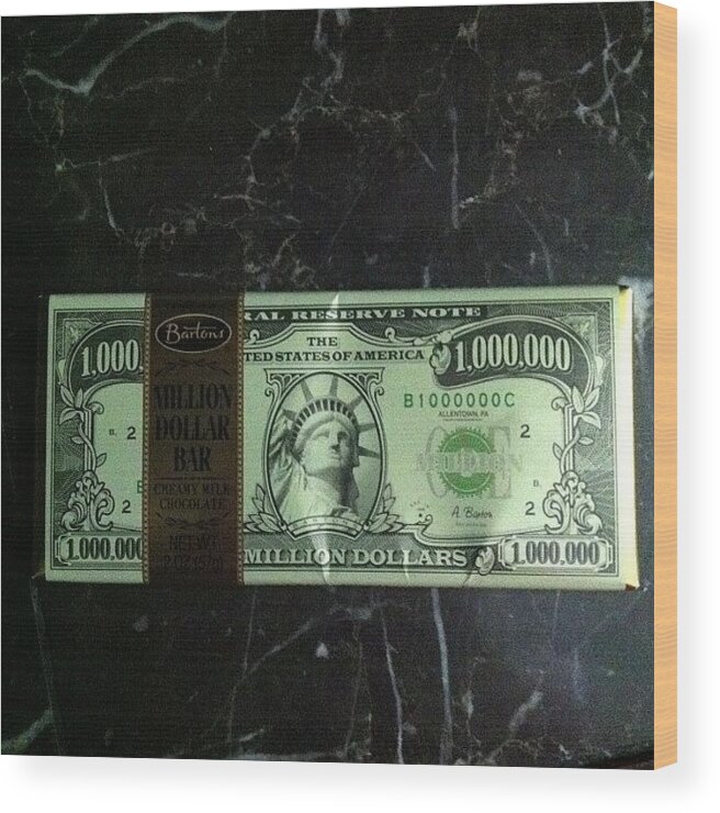 Dollars Wood Print featuring the photograph I Have The Best Grandma Ever. She Gave by Chelsey Bates