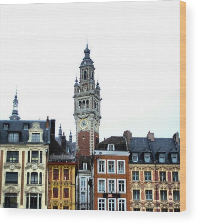Mobilephotography Wood Print featuring the photograph Lille by Tony Tecky