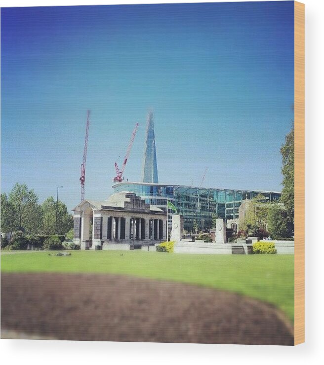 5likes Wood Print featuring the photograph #london #uk #westminster #building by Abdelrahman Alawwad