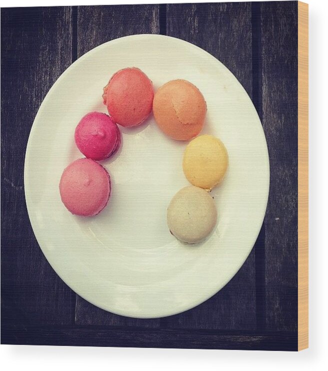 Macaroons Wood Print featuring the photograph Macaroons by Nic Squirrell