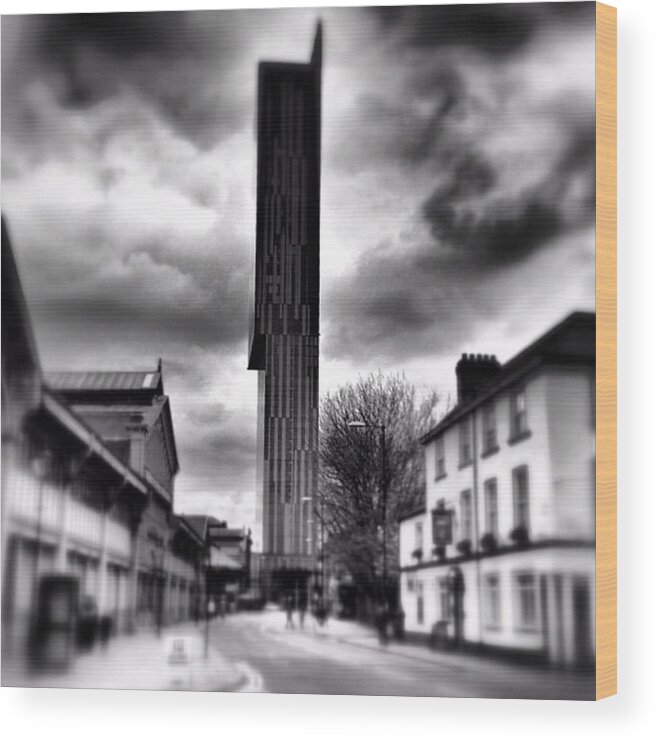 120likes Wood Print featuring the photograph #manchester by Ritchie Garrod