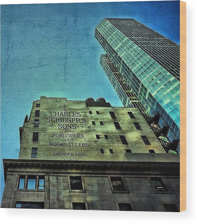 Newyorker Wood Print featuring the photograph Manhattan details - New York by Joel Lopez