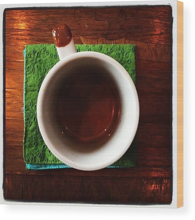  Wood Print featuring the photograph More Coffee Please by Gracie Noodlestein