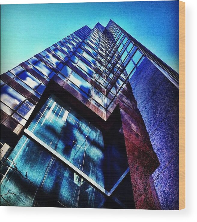 Blue Wood Print featuring the photograph Multiple Reflections by Christopher Campbell