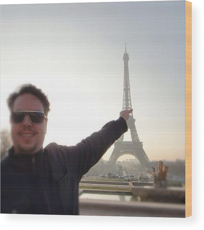 Beautiful Wood Print featuring the photograph My Eiffel Tower by Fhabyo Keshishian